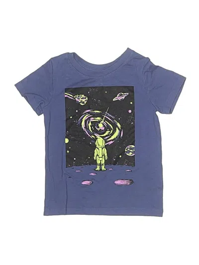Pre-owned Cat & Jack Kids' Short Sleeve T-shirt In Blue