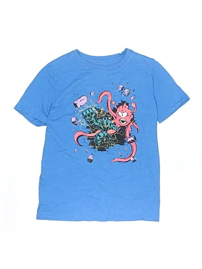 Pre-owned Cat & Jack Kids' Short Sleeve T-shirt In Blue