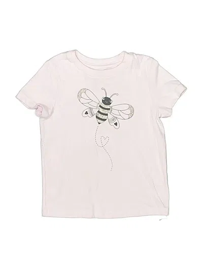 Pre-owned Cat & Jack Kids' Short Sleeve T-shirt In Ivory