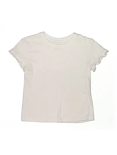 Pre-owned Cat & Jack Kids' Short Sleeve T-shirt In Ivory