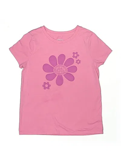 Pre-owned Cat & Jack Kids' Short Sleeve T-shirt In Pink