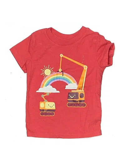 Pre-owned Cat & Jack Babies' Short Sleeve T-shirt In Red