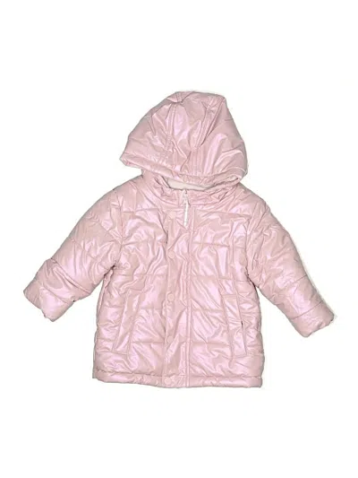 Pre-owned Cat & Jack Kids' Snow Jacket In Pink