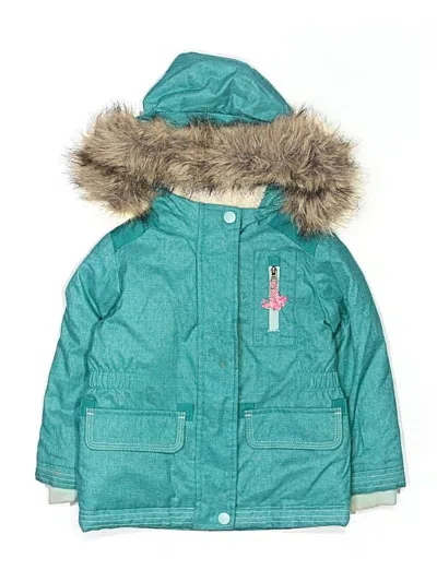 Pre-owned Cat & Jack Kids' Snow Jacket In Teal