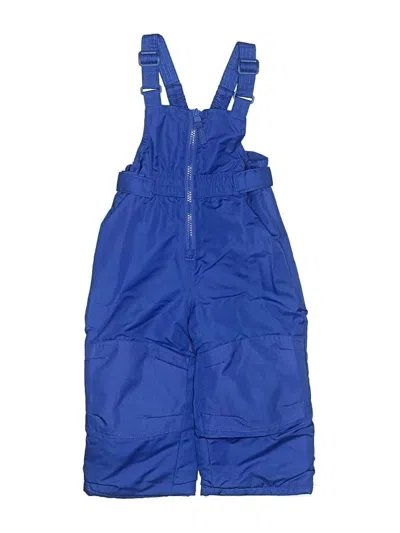 Pre-owned Cat & Jack Kids' Snow Pants With Bib In Blue
