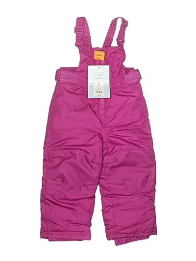 Cat & Jack Kids' Snow Pants With Bib In Purple