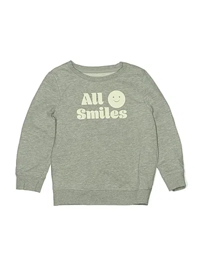 Pre-owned Cat & Jack Kids' Sweatshirt In Gray