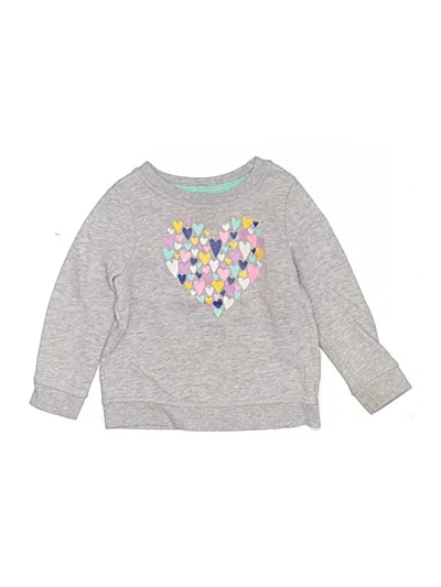 Pre-owned Cat & Jack Kids' Sweatshirt In Gray