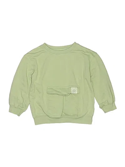 Pre-owned Cat & Jack Kids' Sweatshirt In Green