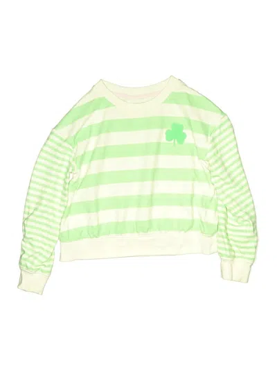 Pre-owned Cat & Jack Kids' Sweatshirt In Green