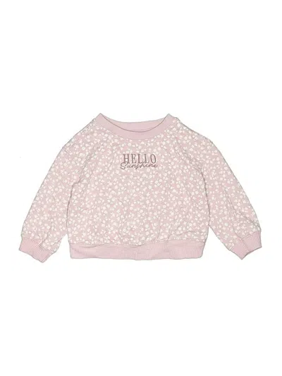 Pre-owned Cat & Jack Kids' Sweatshirt In Pink