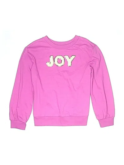 Pre-owned Cat & Jack Kids' Sweatshirt In Pink