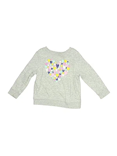 Pre-owned Cat & Jack Babies' Sweatshirt In Silver