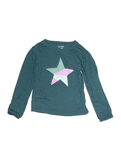 Pre-owned Cat & Jack Kids' Sweatshirt In Teal