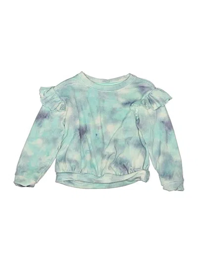 Pre-owned Cat & Jack Kids' Sweatshirt In Teal