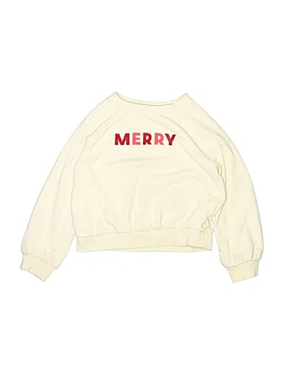 Pre-owned Cat & Jack Kids' Sweatshirt In White