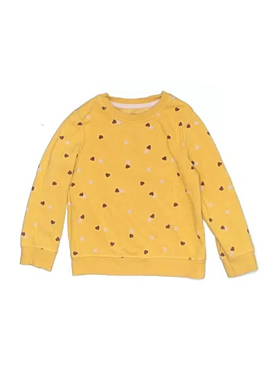 Pre-owned Cat & Jack Kids' Sweatshirt In Yellow