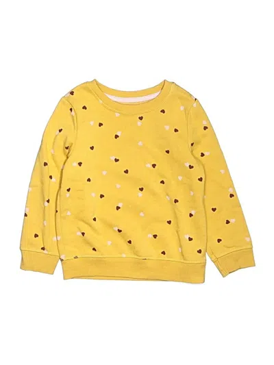 Pre-owned Cat & Jack Kids' Sweatshirt In Yellow