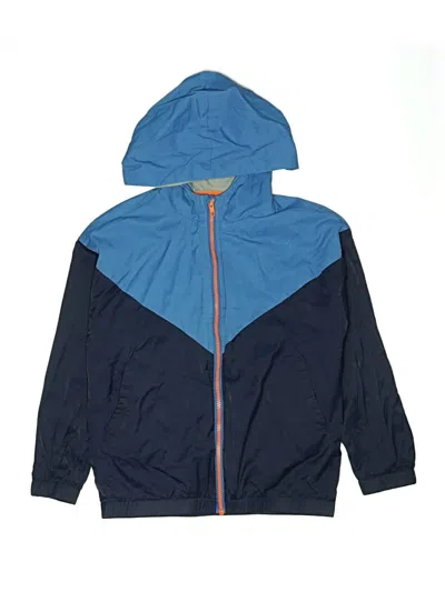 Pre-owned Cat & Jack Kids' Windbreaker Jacket In Blue