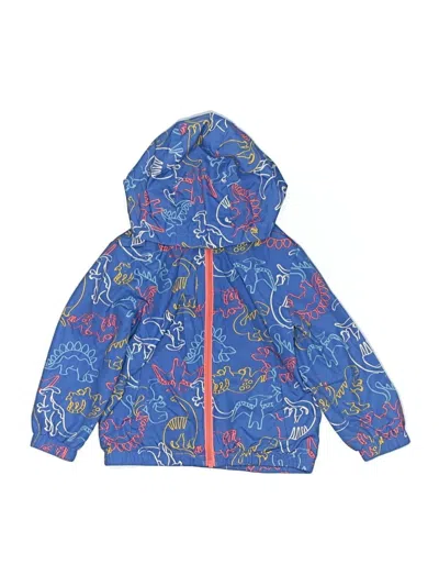 Pre-owned Cat & Jack Kids' Windbreaker Jacket In Blue