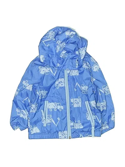 Pre-owned Cat & Jack Kids' Windbreaker Jacket In Blue