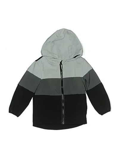 Pre-owned Cat & Jack Kids' Windbreaker Jacket In Gray