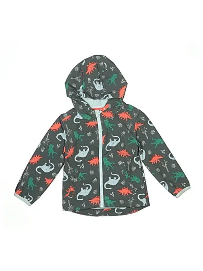 Pre-owned Cat & Jack Kids' Windbreaker Jacket In Green
