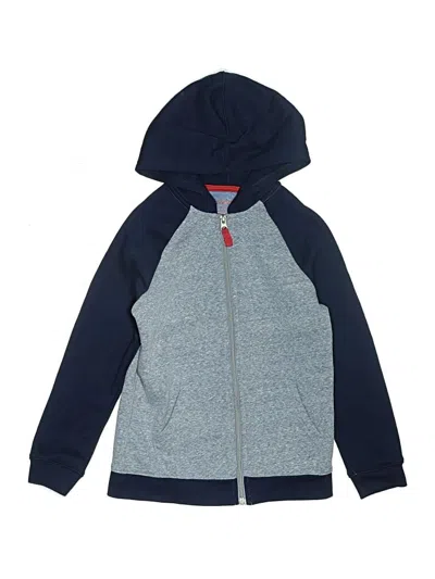 Pre-owned Cat & Jack Kids' Zip Up Hoodie In Blue