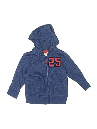 Pre-owned Cat & Jack Kids' Zip Up Hoodie In Blue