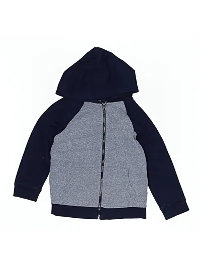 Pre-owned Cat & Jack Kids' Zip Up Hoodie In Blue