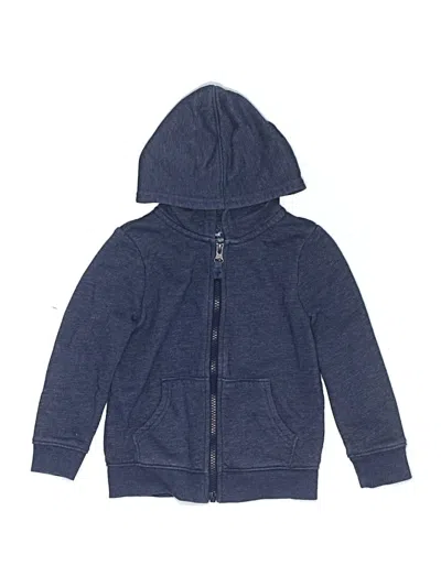 Pre-owned Cat & Jack Kids' Zip Up Hoodie In Blue
