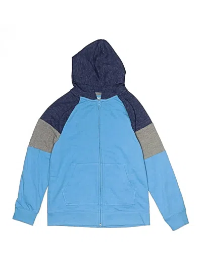 Pre-owned Cat & Jack Kids' Zip Up Hoodie In Blue