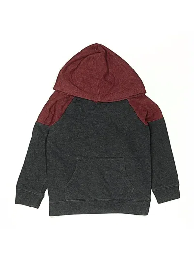 Pre-owned Cat & Jack Kids' Zip Up Hoodie In Burgundy