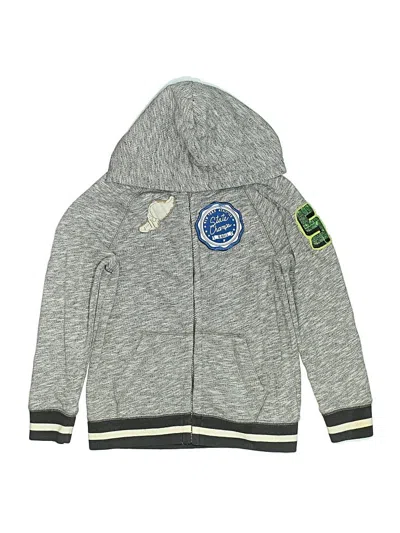 Pre-owned Cat & Jack Kids' Zip Up Hoodie In Gray