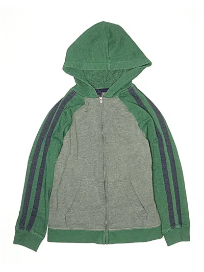Pre-owned Cat & Jack Kids' Zip Up Hoodie In Green