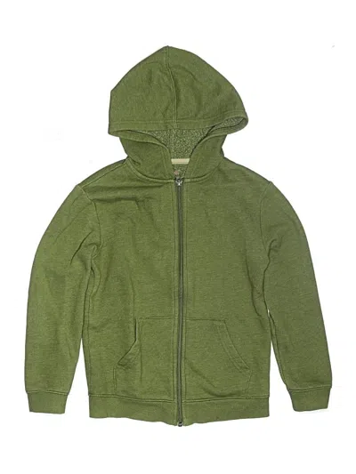 Pre-owned Cat & Jack Kids' Zip Up Hoodie In Green