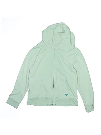 Pre-owned Cat & Jack Kids' Zip Up Hoodie In Green