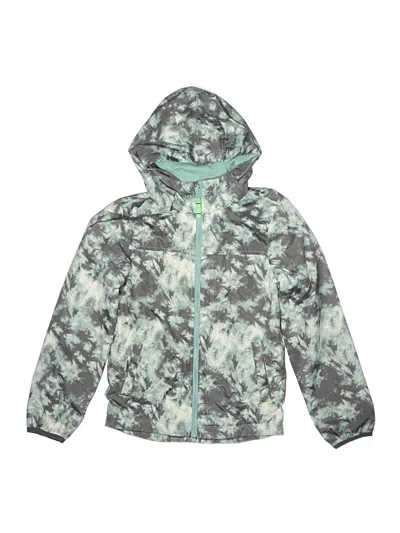 Pre-owned Cat & Jack Kids' Zip Up Hoodie In Green