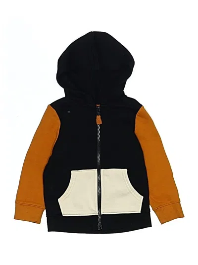 Pre-owned Cat & Jack Kids' Zip Up Hoodie In Orange