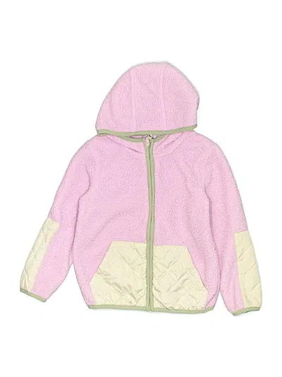 Pre-owned Cat & Jack Kids' Zip Up Hoodie In Pink