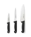 Cat Cora Cutlery-pro 3-piece Soft-grip Handle Chefs Knives Set In Multi