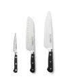 Cat Cora Cutlery-pro 3-piece Triple-rivet Handle Forged Chefs Knives Set In Multi