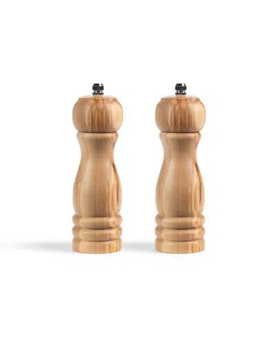 Cat Cora Olivewood 2-piece Salt And Pepper Mill Gift Set In Brown