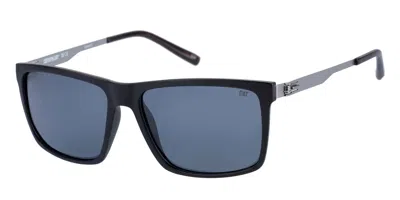 Cat Cps 8501 Polarized 104p Occhiali Da Sole Neri Per Uomo In Black