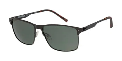 Cat Cps 8512 Polarized 004p Occhiali Da Sole Neri Per Uomo In Black