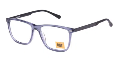 Cat Cto 3091 106 Men's Glasses Blue Size 55 - Free Lenses - Blue Light Block Available