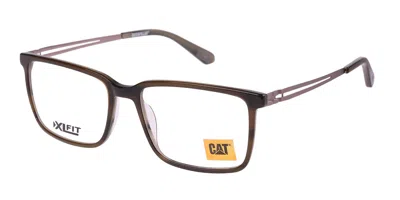 Cat Cto 3105 107 Men's Glasses Green Size 57 - Free Lenses - Blue Light Block Available In Green Horn