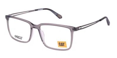 Cat Cto 3105 108 Men's Glasses Clear Size 57 - Free Lenses - Blue Light Block Available In Transparent Grey