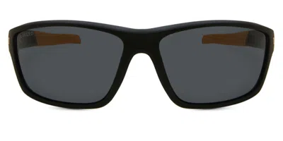 Cat Cts 8020 Polarized 104p Men's Sunglasses Black Size 66