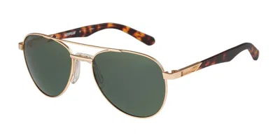 Cat Cts 8025 Polarized 001p Men's Sunglasses Gold Size 59